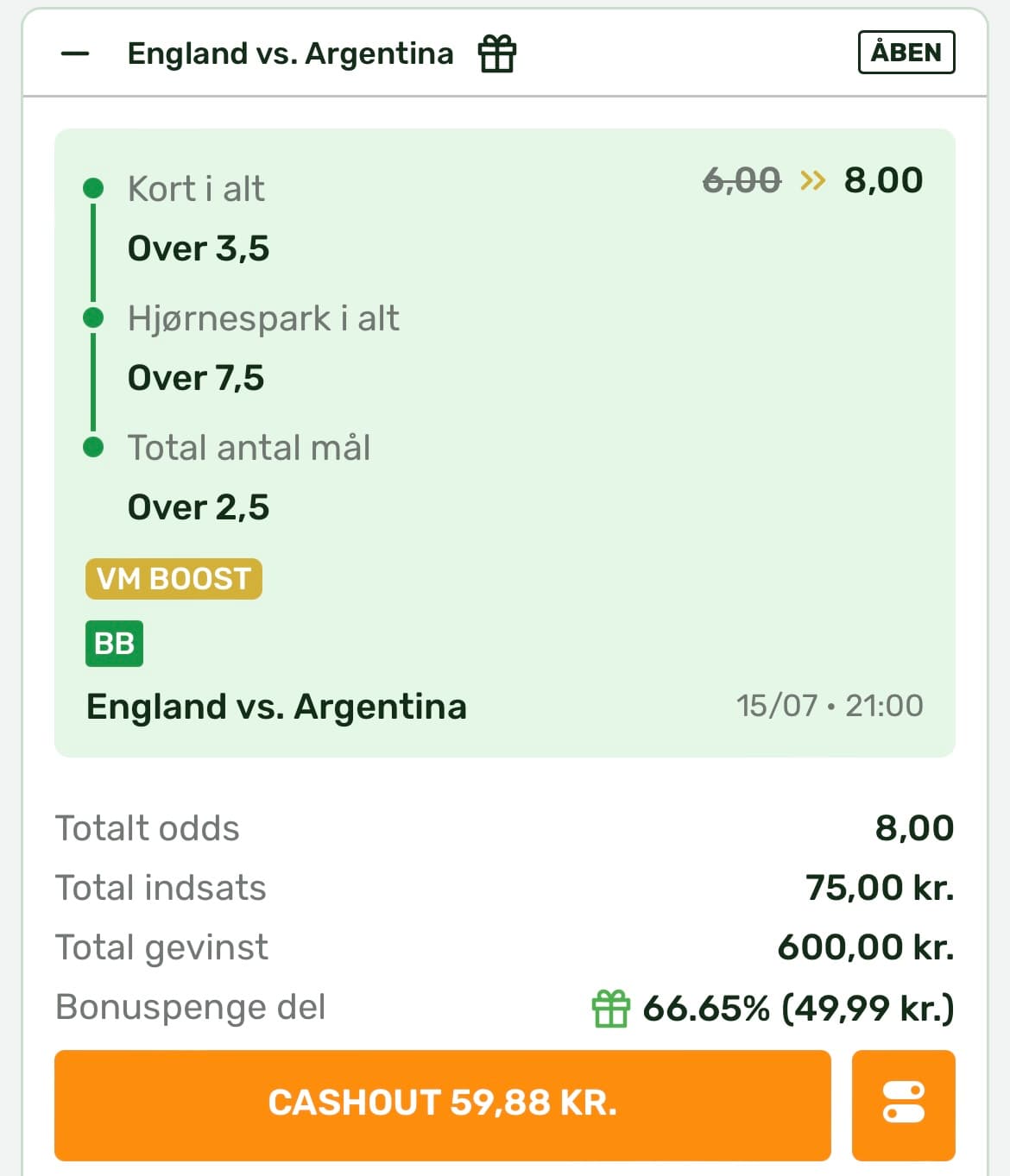 England vs Argentina