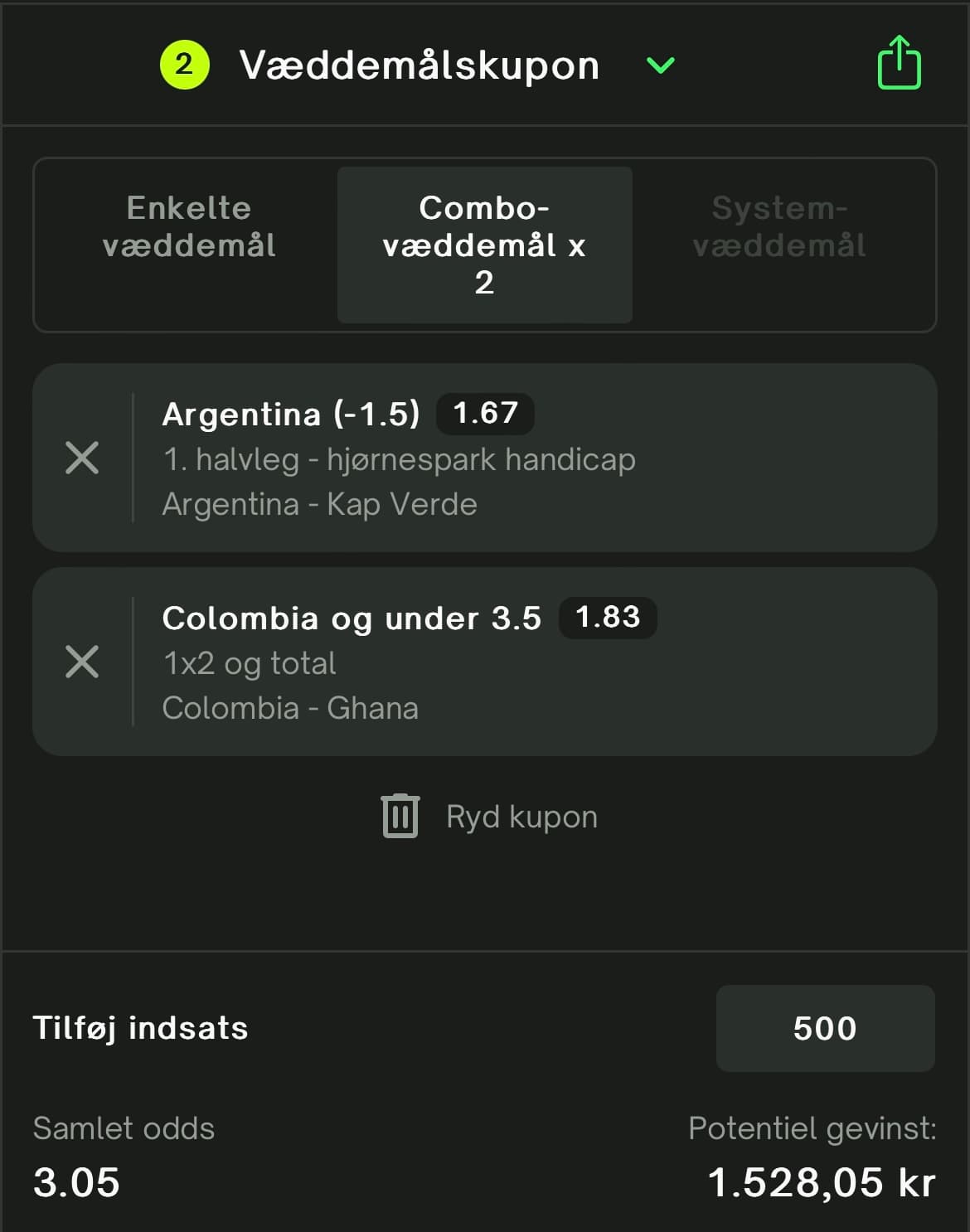 Argentina vs Kap Verde