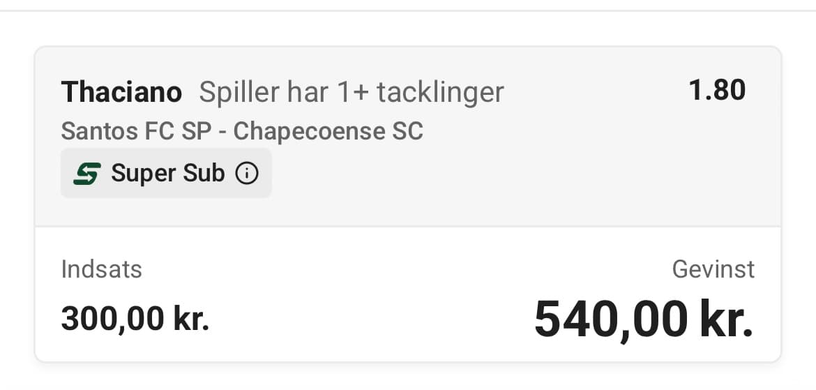 Santos FC VS Chapecoense AF