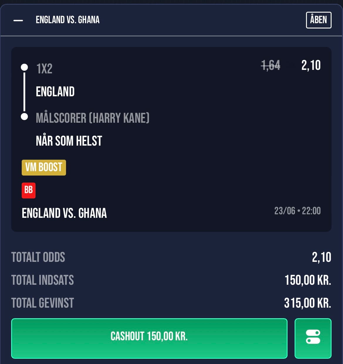 England vs Ghana