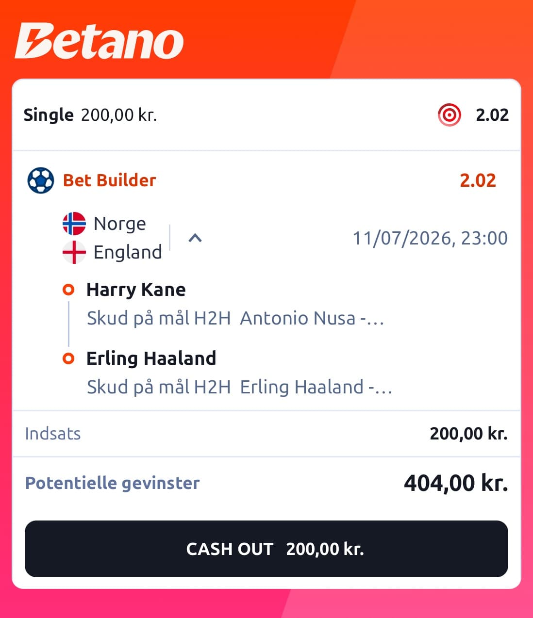 Norge vs England