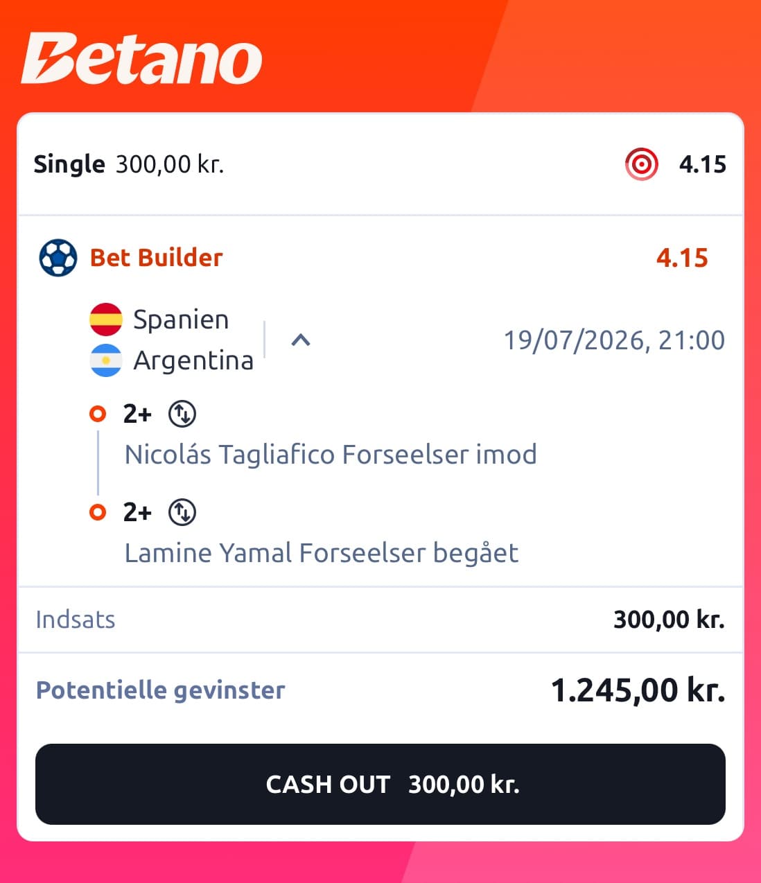 Spanien vs Argentina