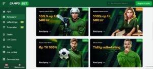 CampoBet odds bonus – Få 500 kr. i Reload bonus hver måned